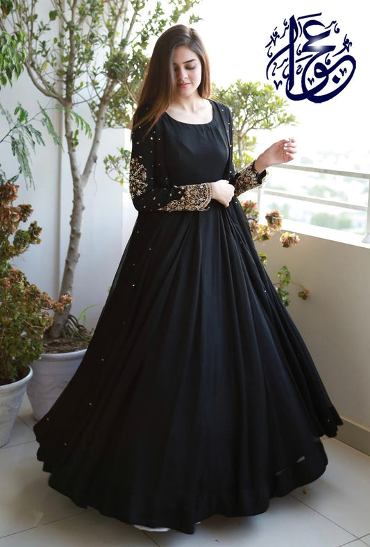 3 pc Embroidery Gown Style